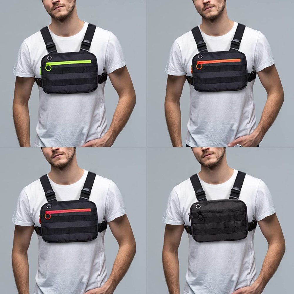 Outdoor Sports Utility Chest Pack Tactical EDC Chest Bag For Men, Light